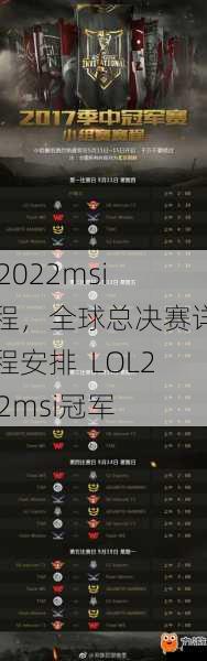 lol2022msi赛程，全球总决赛详细赛程安排  LOL2022msi冠军